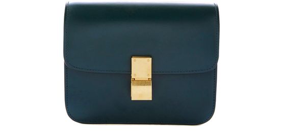 Celine Classic Box Small Green Calfskin