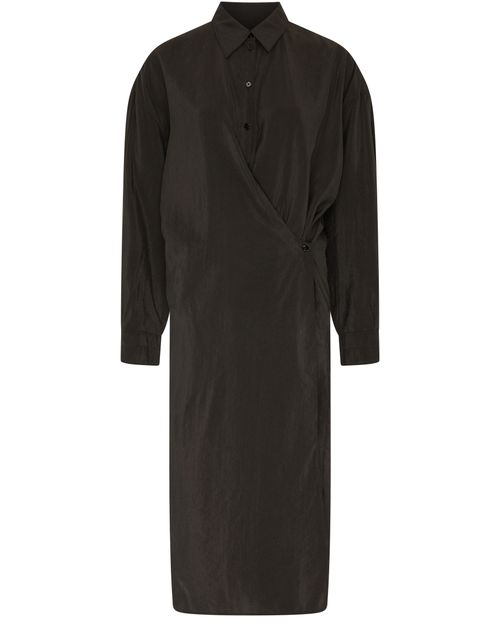 LEMAIRE Straight collar twisted shirt dress