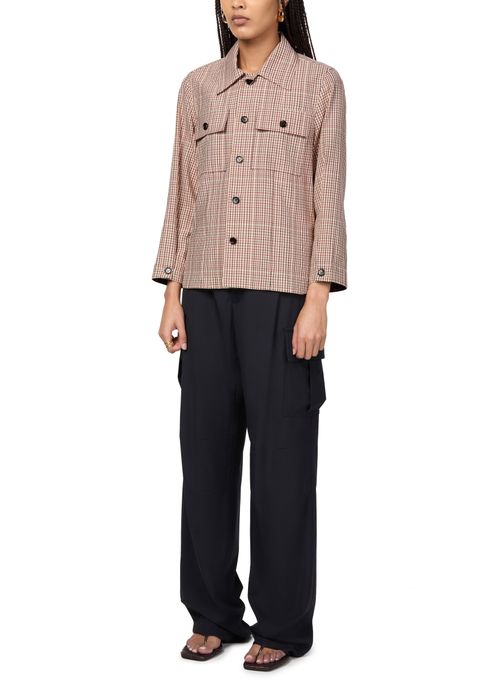 BOTTEGA VENETA Checkered cotton shirt