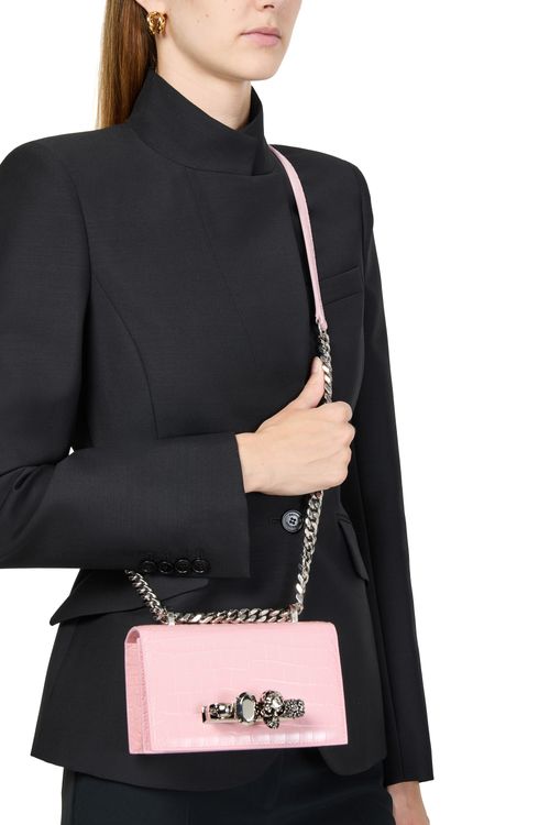 MCQUEEN Jewelled Satchel mini shoulder bag