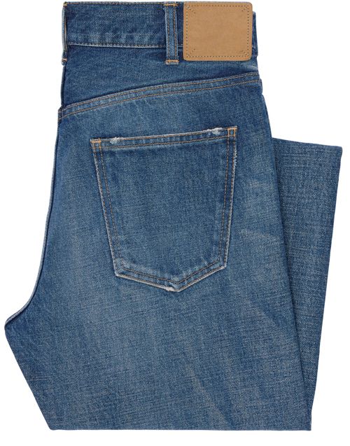 CELINE Polly jeans in dark union wash denim