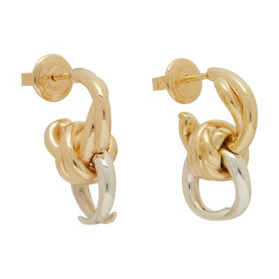 Bottega Veneta Twist Earrings In Gold