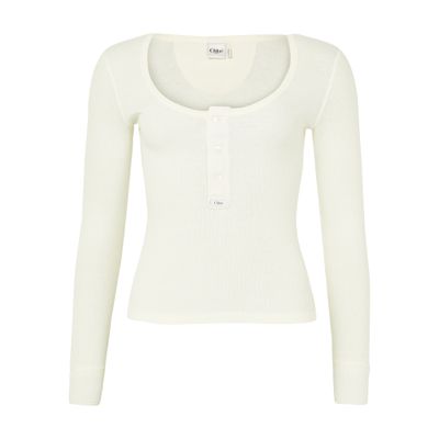 Chloé Long-sleeved Top In Neutral