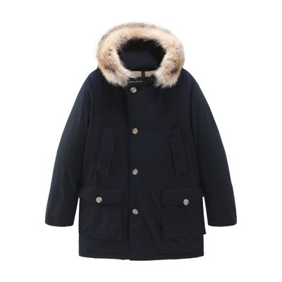 Woolrich shearling parka hotsell