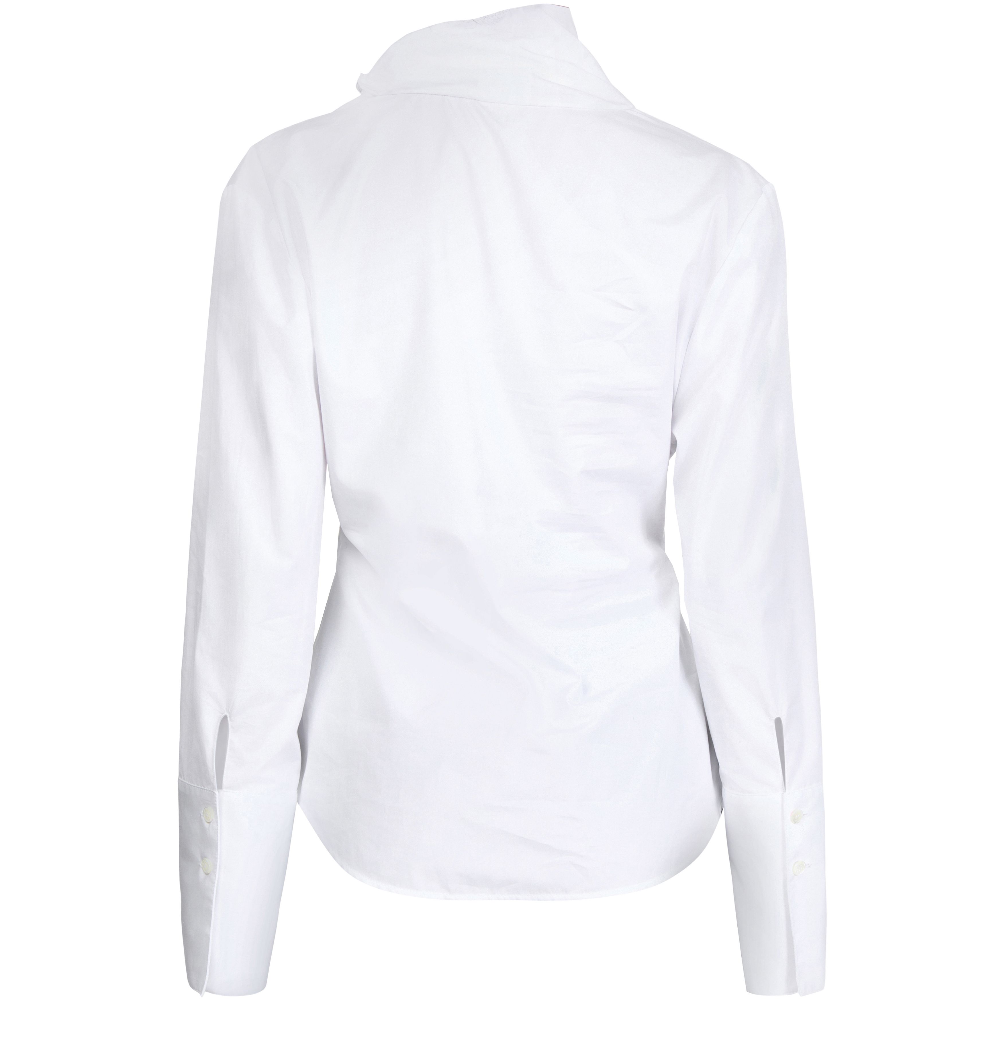 Knotted poplin blouse thumbnail 3