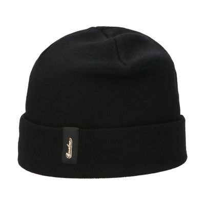 Borsalino Men's Black Hill Beanie Wool