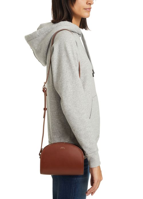 A.P.C.: Brown Demi-Lune Bag