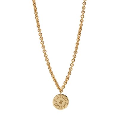 【送料&関税込】Patou Antique Coin Charm Necklace Patou Antique Coin Charm Necklace In Gold | ModeSens