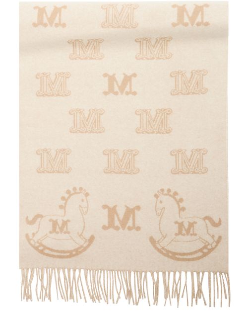 MAX MARA Scarf with M print