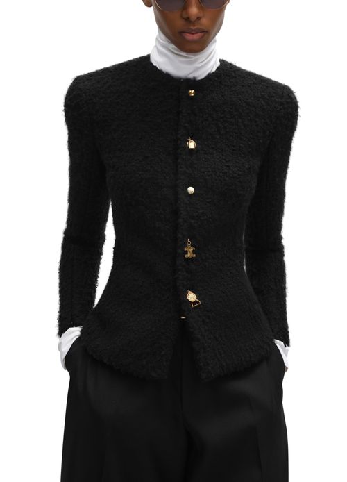 CELINE Jacket in cashmere and wool natté