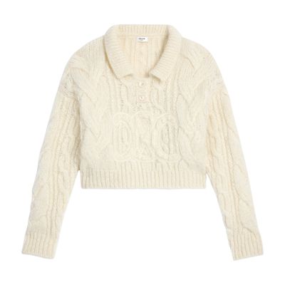 Pull Céline Col Rond 100% Cachemire - Femme Taille XS - Beige - Parfait état