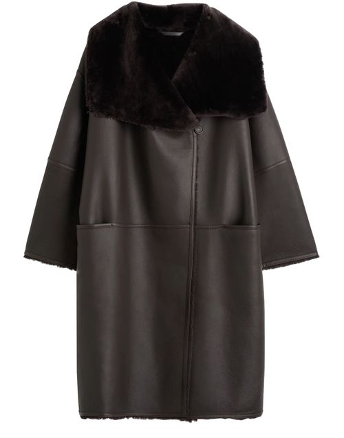TOTEME Shearling wrap coat