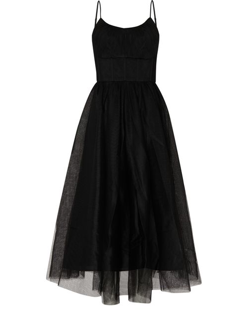 ZIMMERMANN Tulle corset midi dress