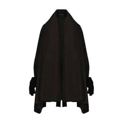 Shop Dolce & Gabbana Kim  Taffeta Coat In Black