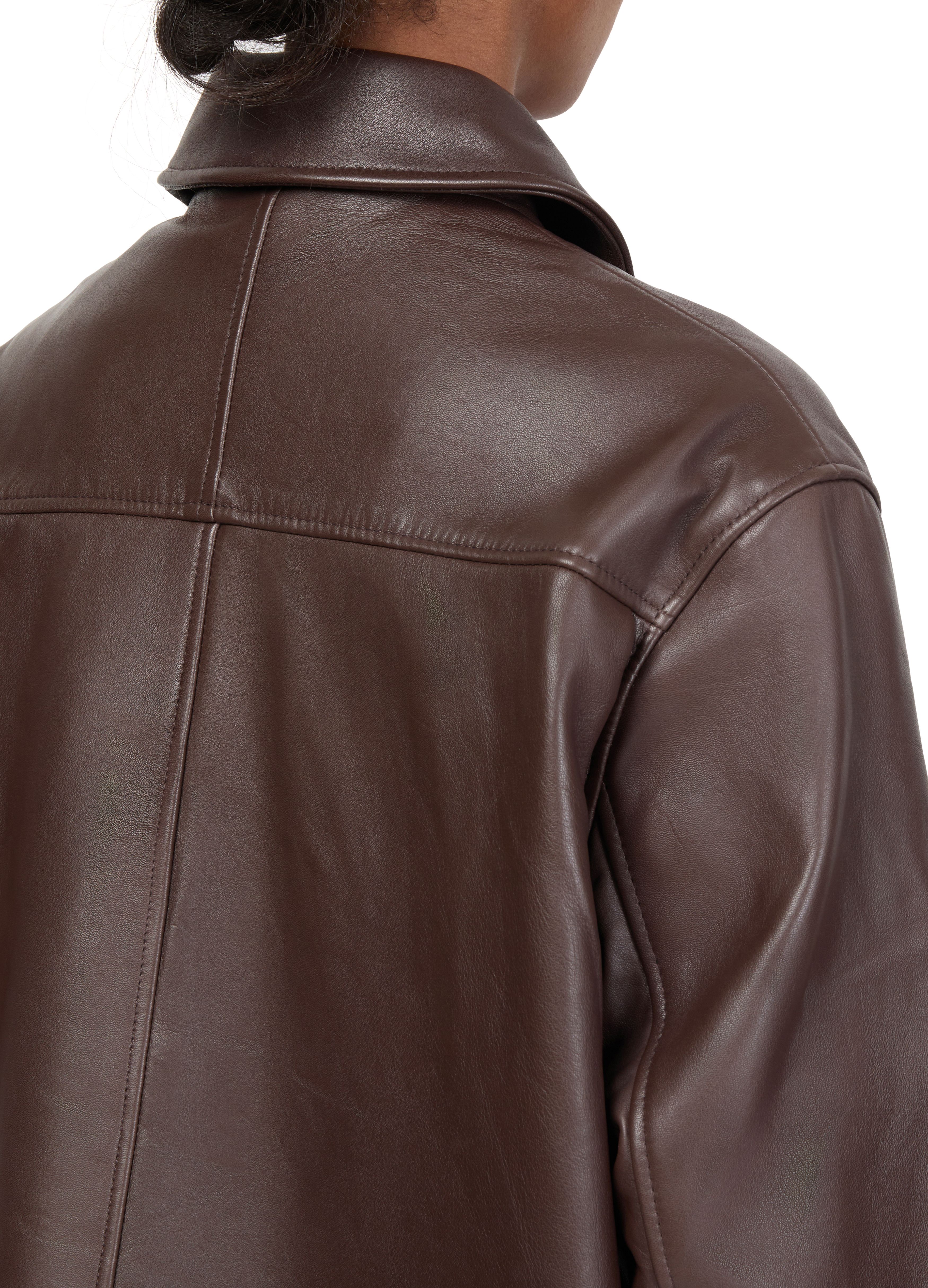 Vincenzo leather jacket thumbnail 5
