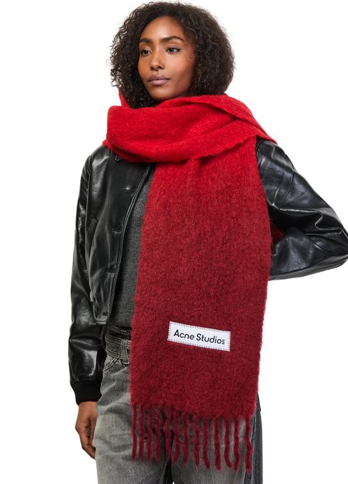 ACNE STUDIOS Écharpe à franges en laine