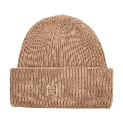 Max Mara Mm Retina Beanie In Brown