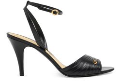 シューズ・サンダルその他 VALENTINO GARAVANI Woman High heel shoes Grey 6W2S0LL3YEA Valentino Garavani Rockstud Grey Leather Heels Shoes Sandals