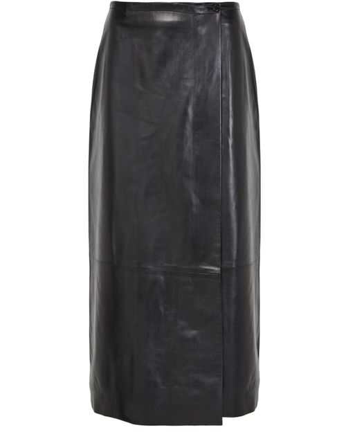 KHAITE Quinn leather skirt
