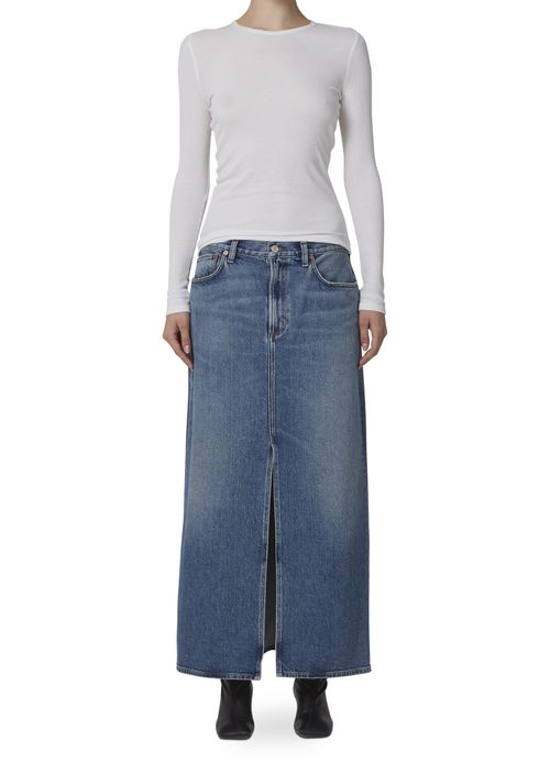 AGOLDE Leif denim skirt