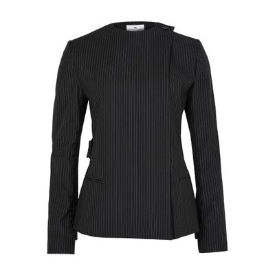 Buckle pinstripes jacket