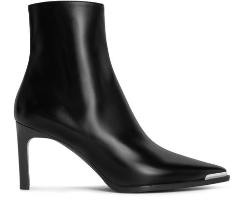 CELINE Celine verneuil calfskin ankle boots with metal toe