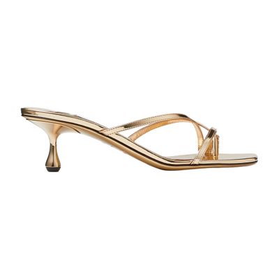 Shop Jimmy Choo Etana 50 Mules In Gold