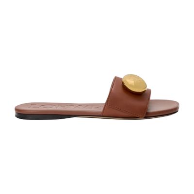 Pebble slide in soft calfskin