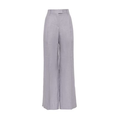 Brunello Cucinelli Loose Pleated Trousers In Purple