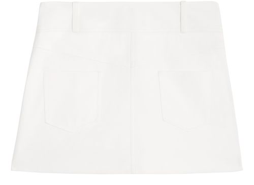 CELINE Trapeze mini skirt in cotton twill