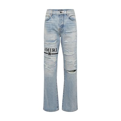 Amiri Ma Bar Straight Jean In Stone Indigo