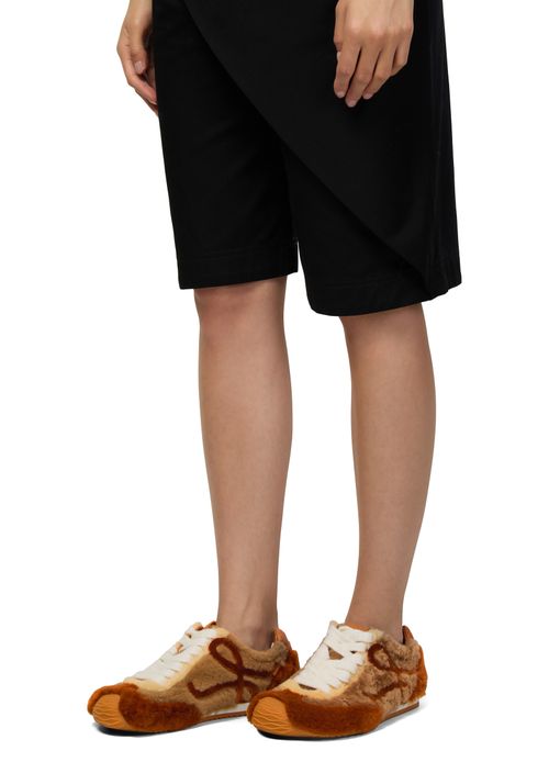 LOEWE Ballet Runner 2.0 in shearling sneakers