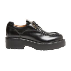 Women's Leather lace-up shoes | MIU MIU | 24S