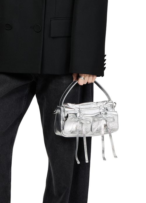ACNE STUDIOS Multipocket micro metallic bag