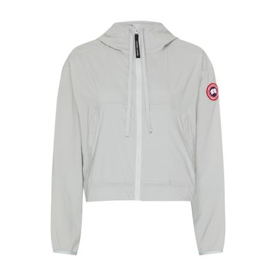 Shop Canada Goose Kaslo Cropped Wind Jacket In Grey