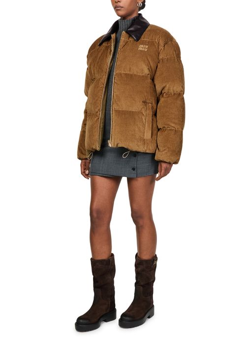 MIU MIU Corduroy puffer jacket