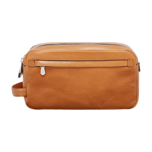 Brunello Cucinelli Beauty Case With Double Zipper In Natural