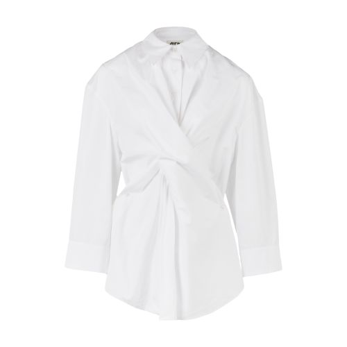 Maison Rabih Kayrouz Crossed And Draped Shirt In White