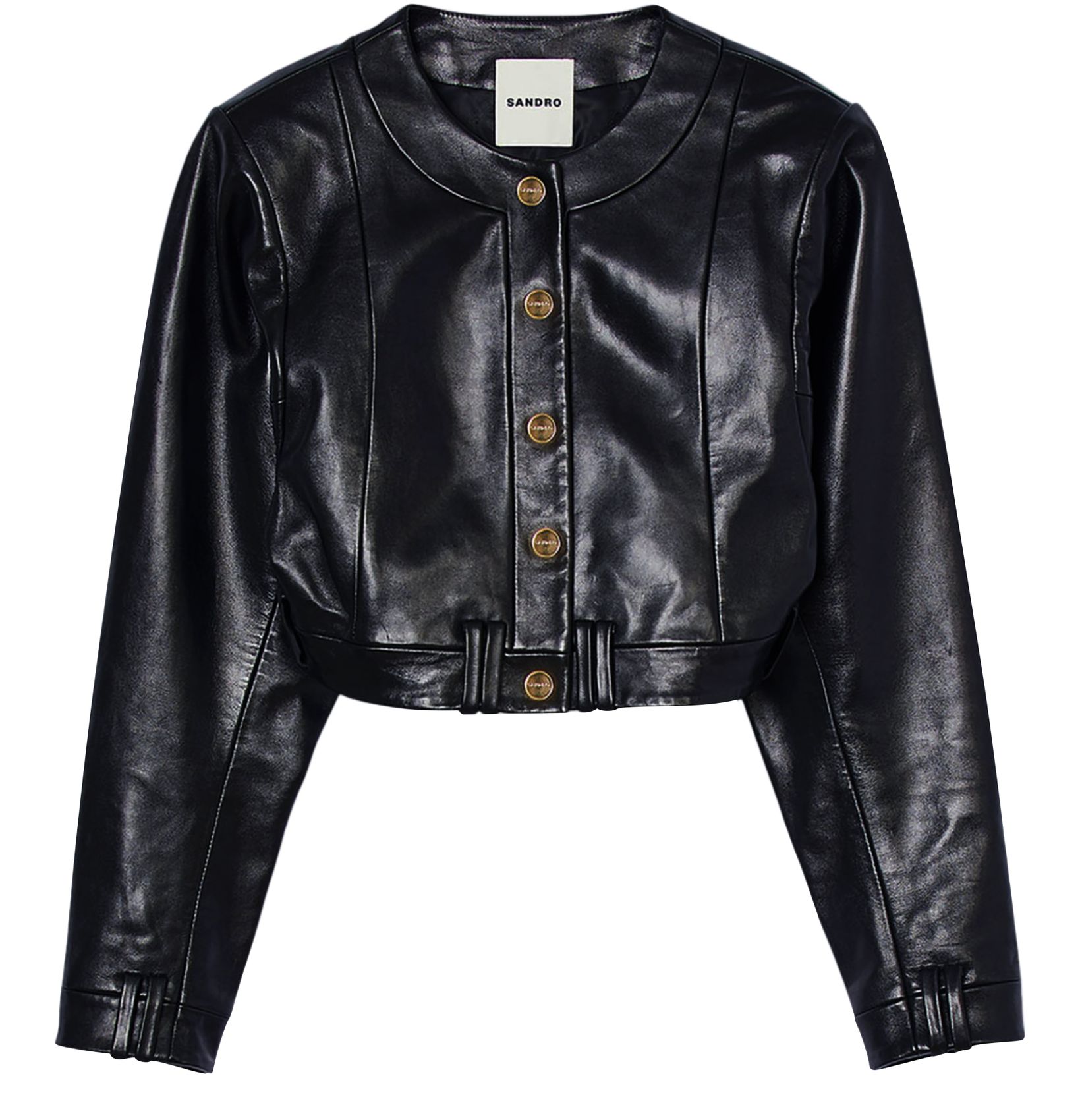 Sandro Leather jacket - Jackets - Free Shipping - BeyondStyle