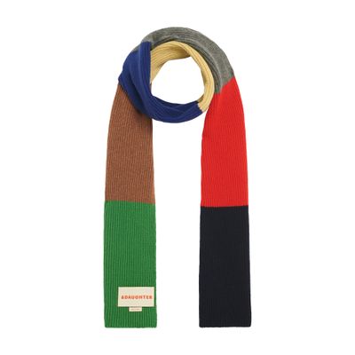 Daughter Scarf With Wide Stripes In Multicolor