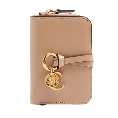 Chloé Alphabet Wallet In Beige