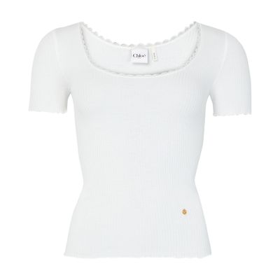 Chloé Short Sleeved T-shirt In White