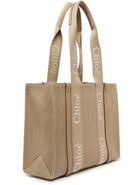【Chloe】WOODY BAG◆CHC24UP237L17 Chloé Woody mini tote bag for Women - Beige in UAE | Level Shoes