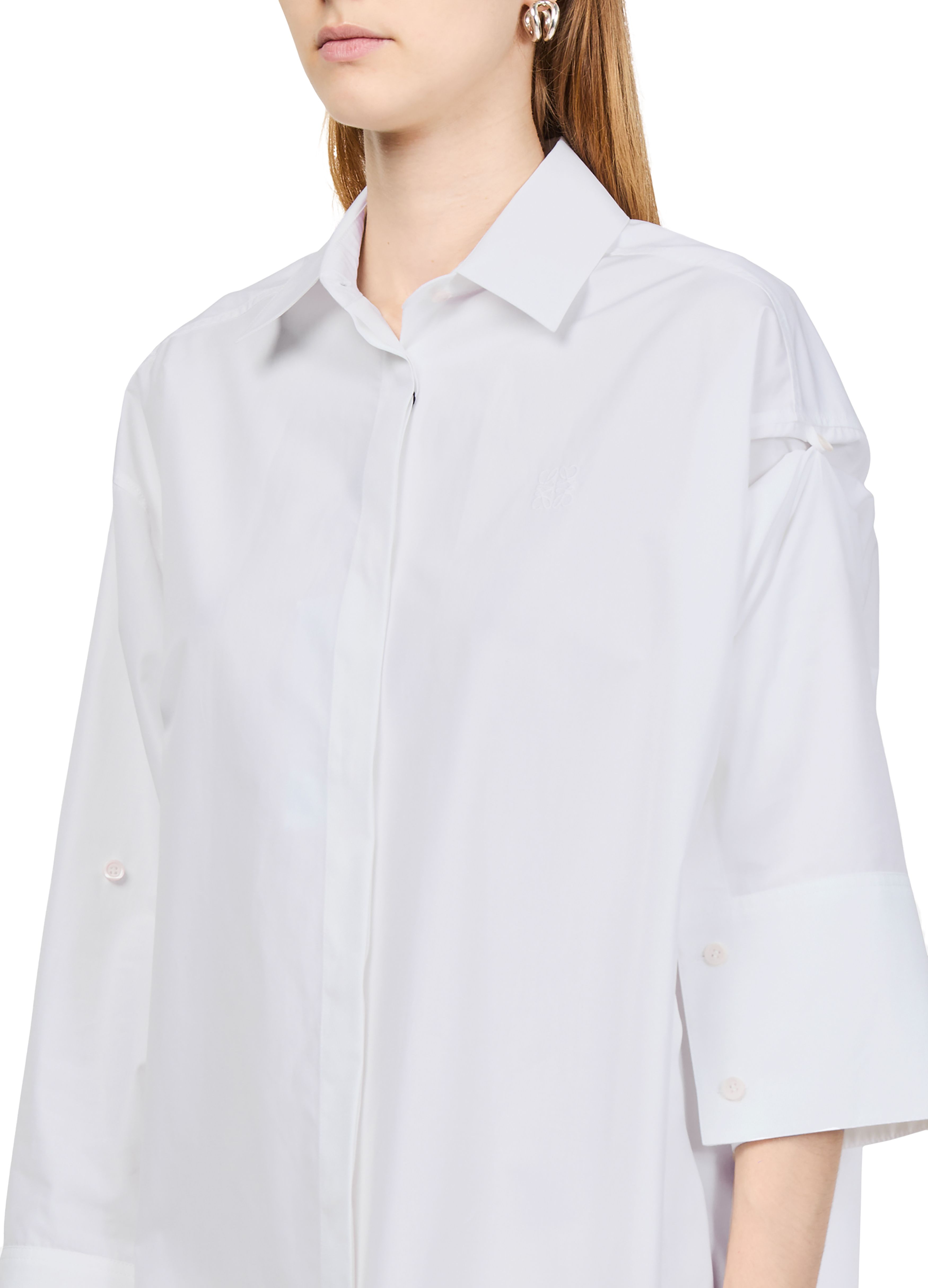Shirt dress in cotton thumbnail 4