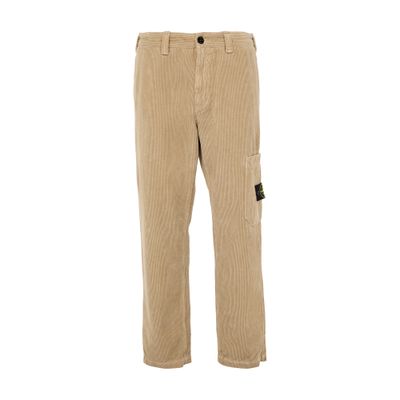 Stone Island Logo Patch Jeans In Brown
