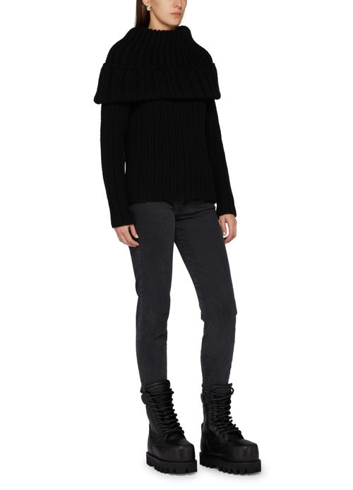 MCQUEEN Round collar jumper