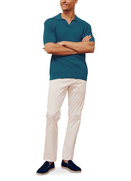 FRESCOBOL CARIOCA Rino chain stitch knit polo
