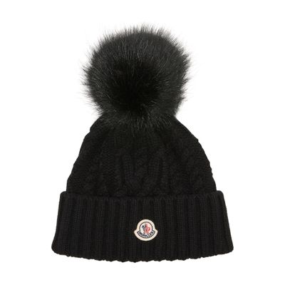 Moncler Beanie In Black