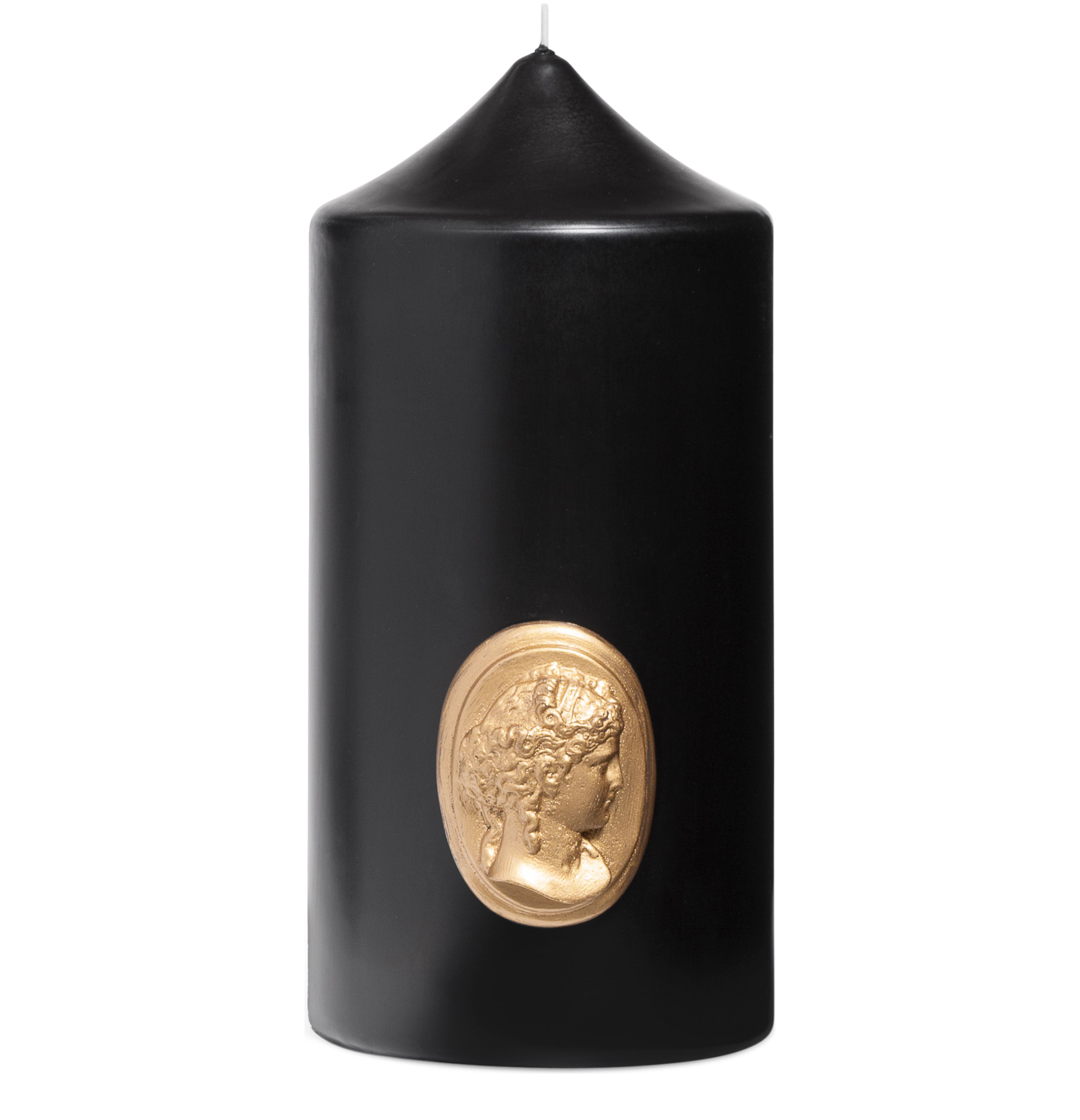Pillar candles 8-15cm with cameo La Marquise