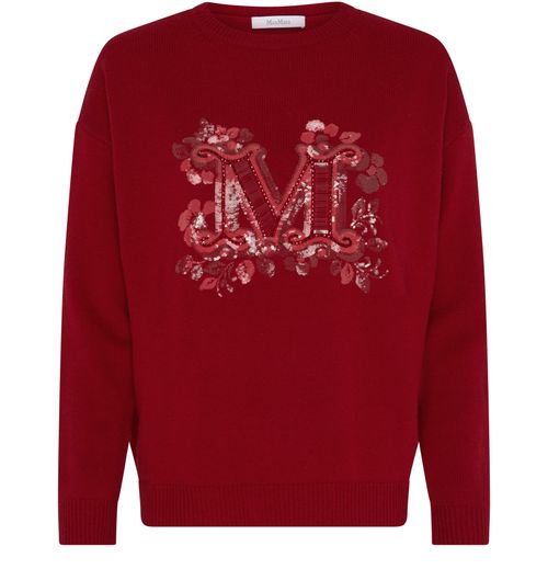 MAX MARA Quota logo round neck sweater